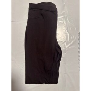 Simply Noelle Womens S/M Black Zipper Ankle Casual Comfort Leggings Pants